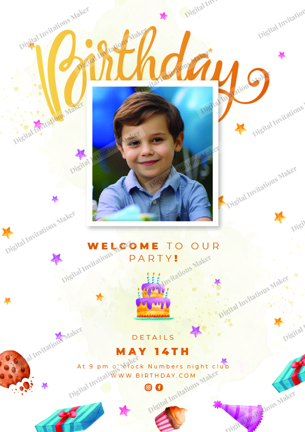 Birthday Invitation Card BIC006 English-01