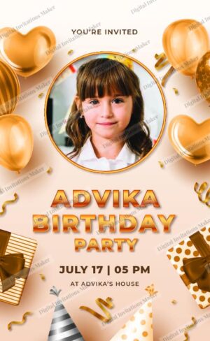 Birthday Invitation Card BIC016 English-01