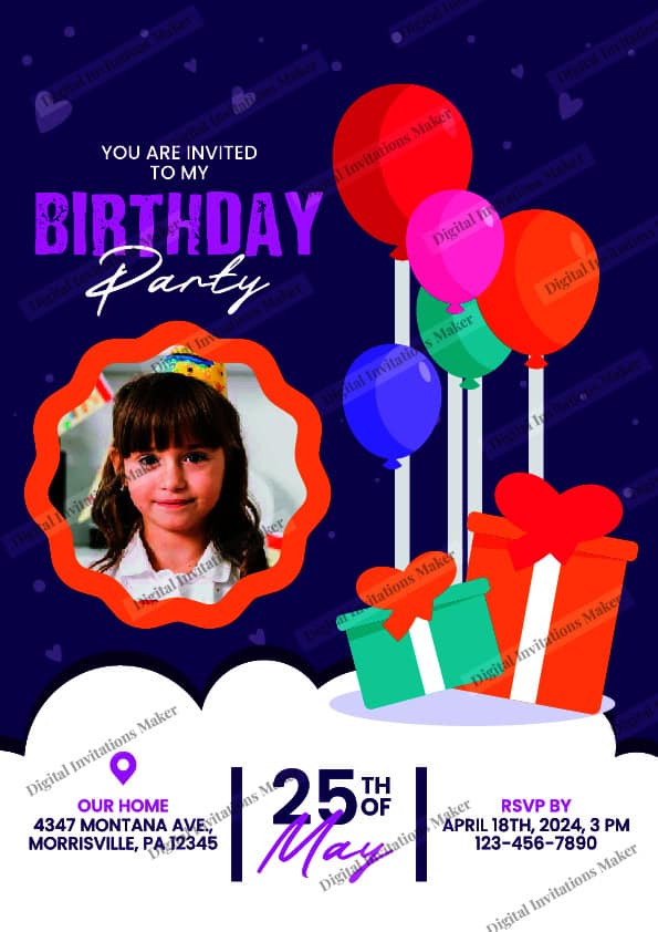 Birthday Invitation Card BIC022 English-01