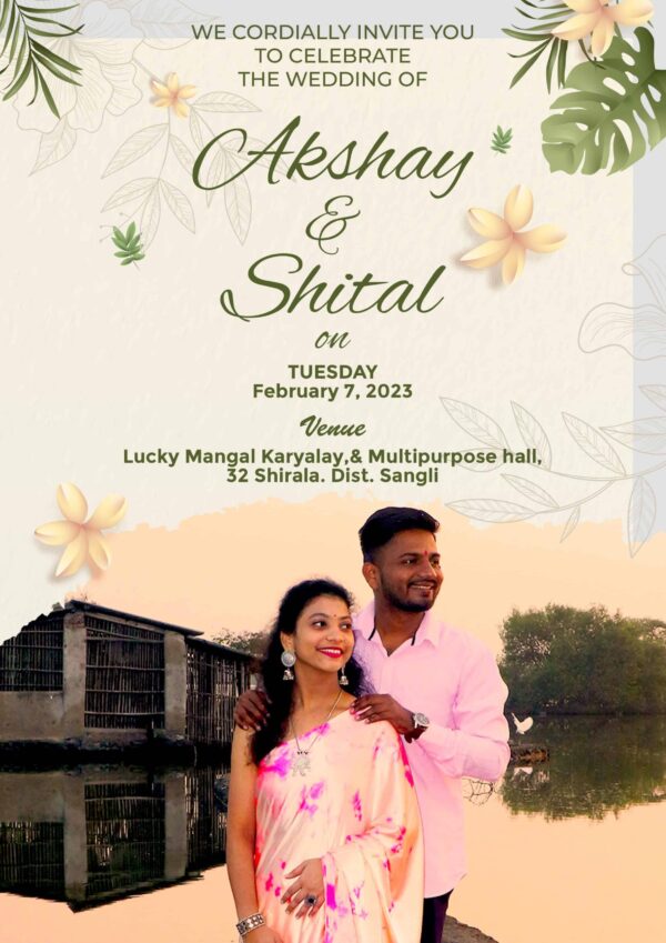 Wedding Invitation Card English WICE001